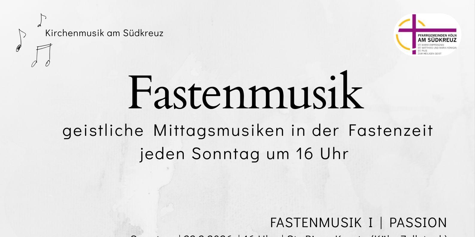 Fastenmusik 2026 Plakat