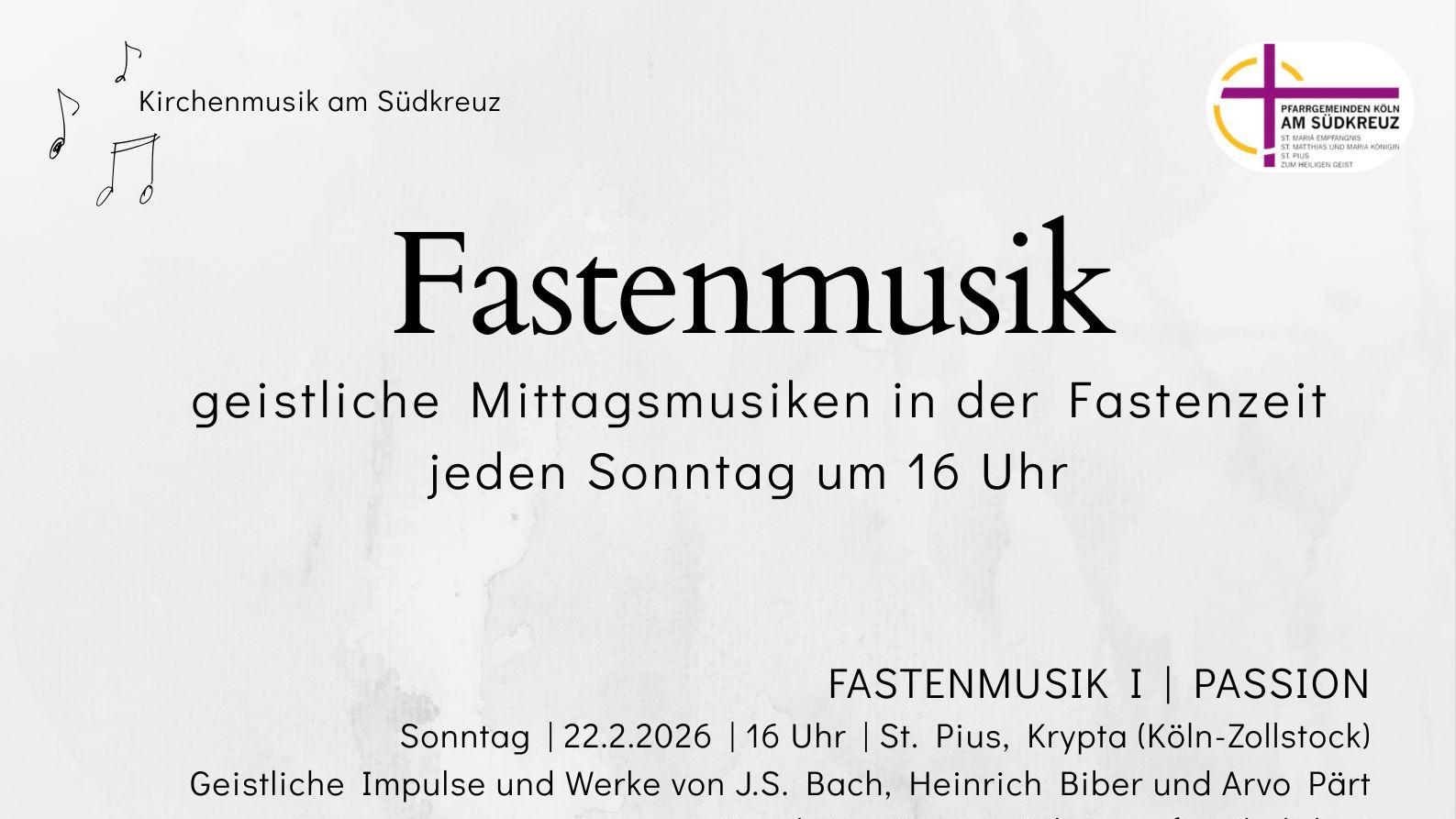 Fastenmusik 2026 Plakat