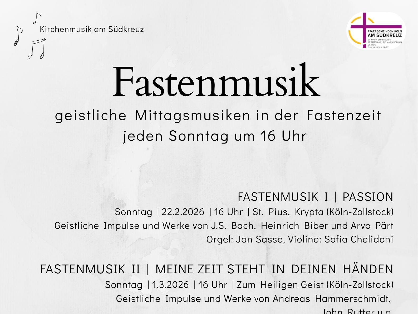 Fastenmusik 2026 Plakat