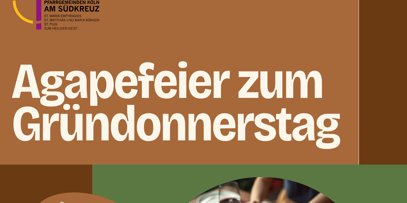 Flyer - Einladung zur Agapefeier