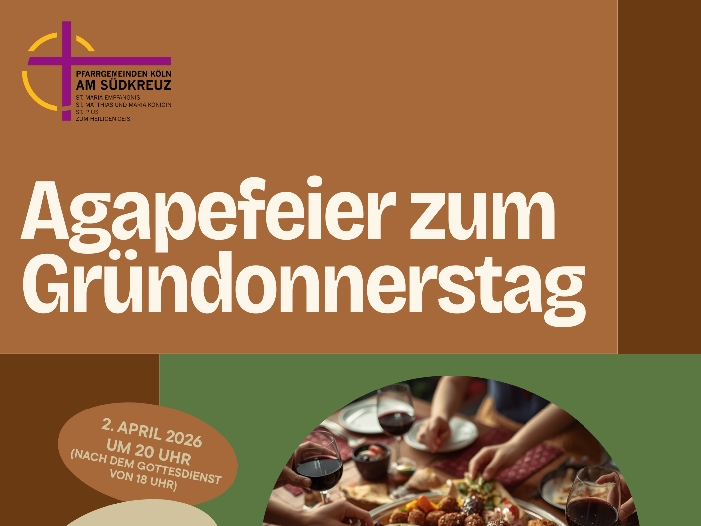 Flyer - Einladung zur Agapefeier