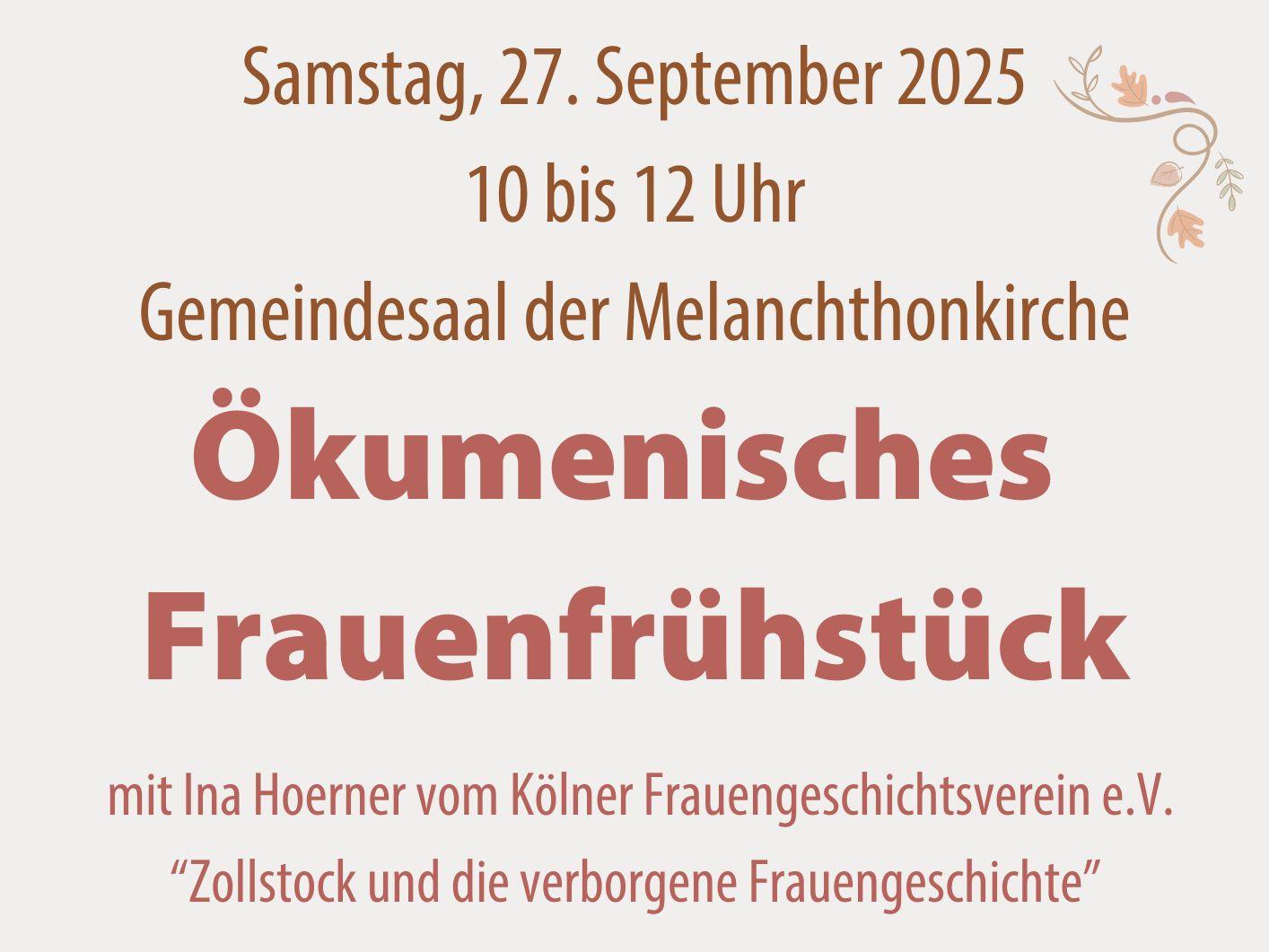 Ökumenisches Frauenfrühstück
