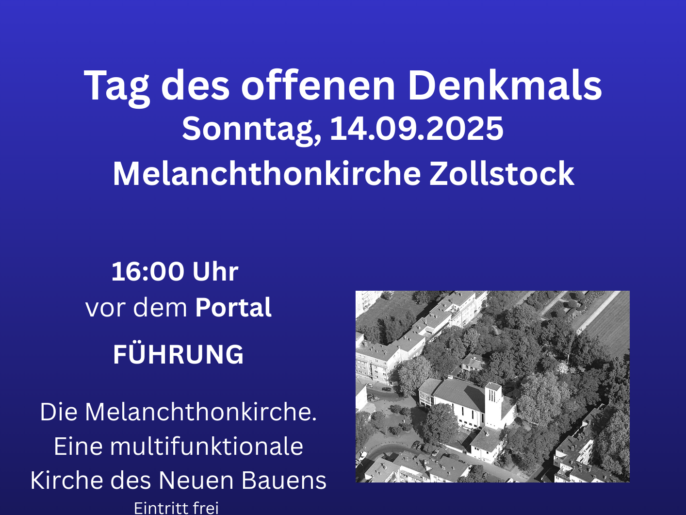 Melanchthonkirche Führung Orgelkonzert