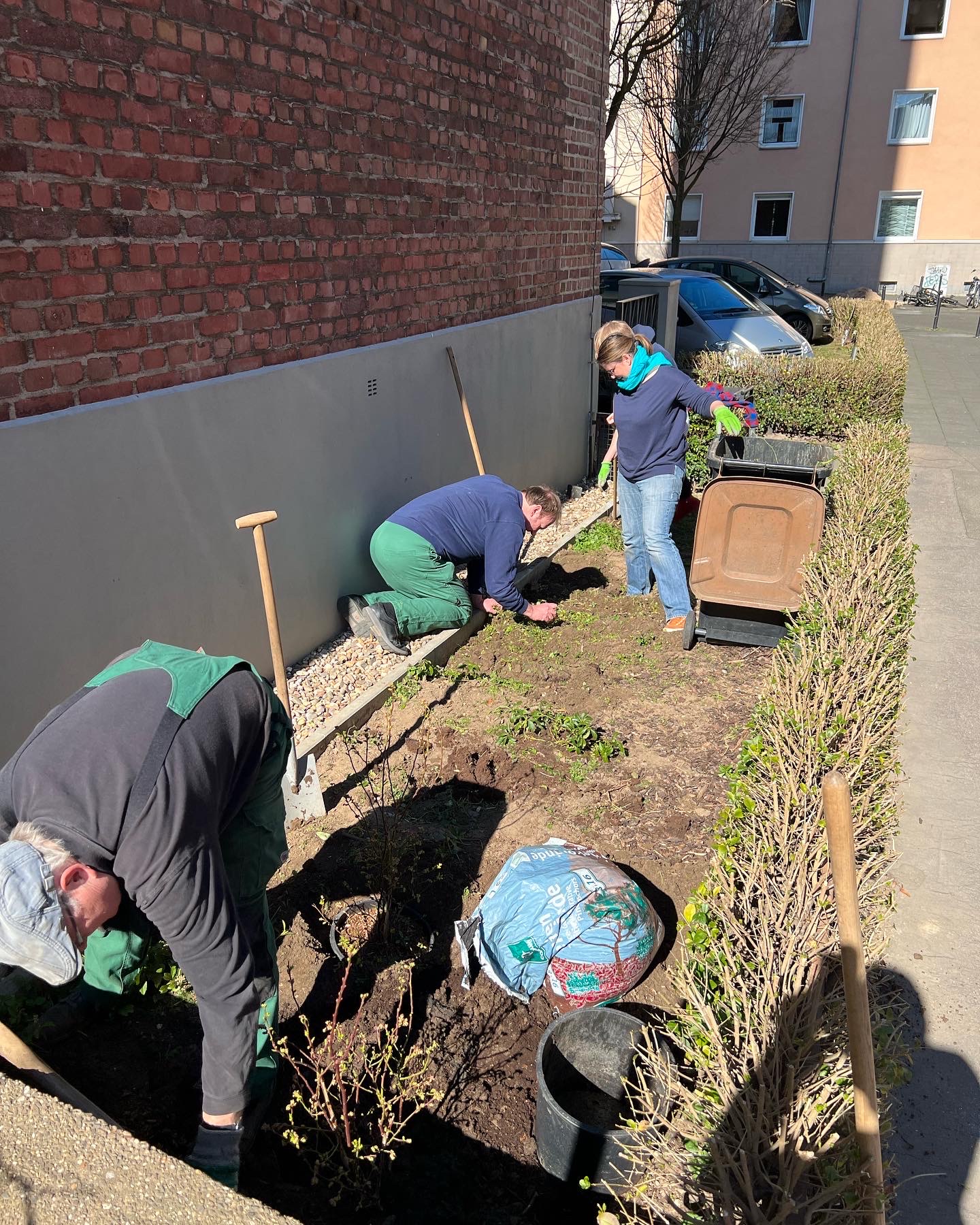 Umweltgruppe bei der Arbeit